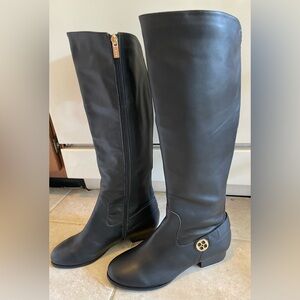 BLACK TALL WIDE SZ 9.5 LEATHER UPPERS